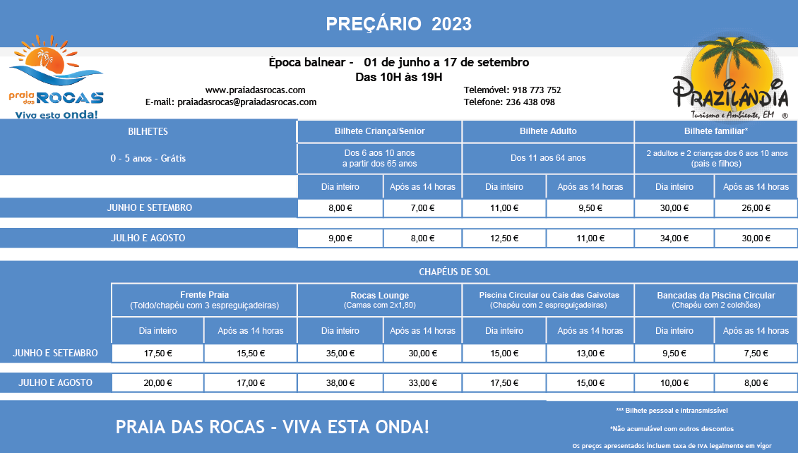 Preçario 2023