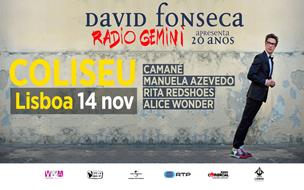 DAVID FONSECA | RÁDIO GEMINI | APRESENTA 20 ANOS