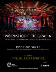 WORKSHOP FOTOGRAFIA | Técnicas de Fotografia em Concertos & Espetáculo