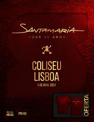 SANTAMARIA | TOUR 25 ANOS | PACK FÃ BILHETE+T-SHIRT OFICIAL