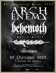 Arch Enemy & Behemoth|The European Siege 2022|Carcass e Unto Others